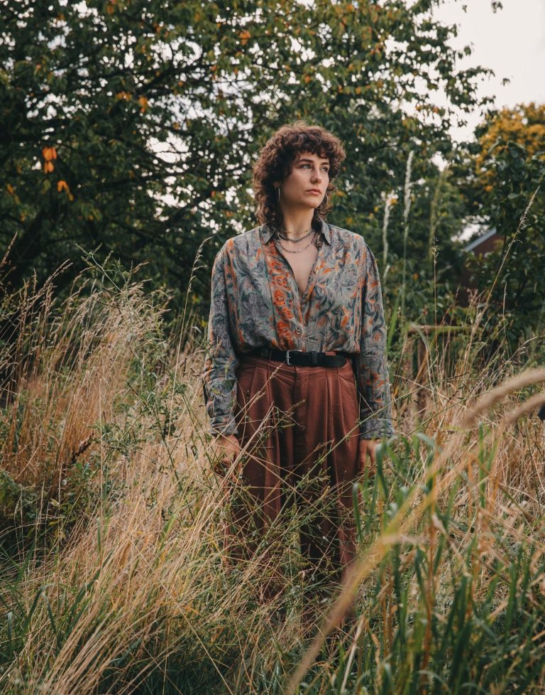 Vintage Portraitfoto im Kornfeld